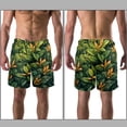 thumbnail image 3 of luoweisi Men's Beach Shorts Quick Dry Swim Trunks with Mesh Lining Tropical Plants XL, 3 of 5