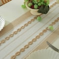 thumbnail image 4 of Striped Boho Table Runner with Tassels Long Macrame Woven Table Runners Dresser Scarf for Holiday Party, Bridal Shower and Wedding Kitchen Dining Table Decor, 4 of 5
