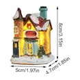 thumbnail image 3 of CMrtew Christmas Village Set with Lights Winter Village Houses Lightweight Resin Houses with LED Snowy Cottage Collection for Mantel & Tabletop Decor, 3 of 8