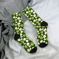 thumbnail image 5 of KLL Green Fruit Print Cool Socks Men's Women's Crew Socks Funny Crazy Novelty Stockings, 5 of 6