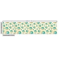 thumbnail image 2 of Ambesonne Geometric Fabric by the Yard Upholstery, Spiral Circle Tile, 2 Yards, Teal Orange, 2 of 4