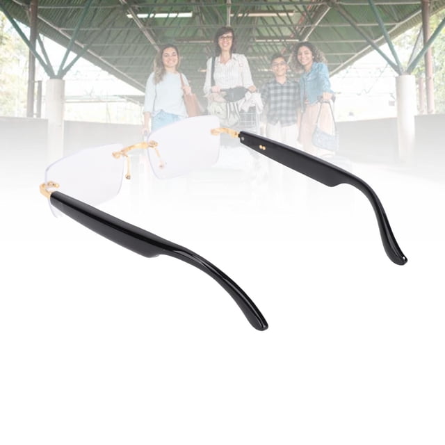 Lunettes Intelligentes AI, Traduction en Temps Réel Batterie 180mAh Réduction de Bruit Lunettes Multifonctionnelles 5.4, Qualité Sonore Améliorée