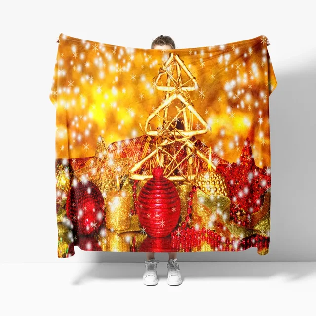 Couverture à motif de flocon de neige pour garçons et filles, thème de Noël léger, jeté de glouton, arbre de Noël, canapé, lit, canapé, festival, cadeau