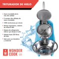 thumbnail image 2 of Maquina Trituradora de Hielo Wonder Cook Raspados Nieve Alta Potencia azul HJRH0030000, 2 of 10
