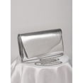 thumbnail image 4 of RUMANLAND Women's Silver Metallic Envelope Evening Clutch Bag Elegant Formal Handbag for Wedding Party Prom Cocktail, 4 of 8
