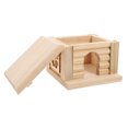 thumbnail image 1 of LIFKOME Hamster Large House Wooden Playhouse Design For Resting And Playing 1Pcs, 1 of 6