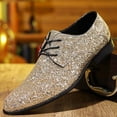 thumbnail image 2 of Men's Formal Dress Shoes Elegant Shiny Loafer Design Lace Up For Business Occasions, 2 of 6
