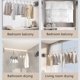 thumbnail image 4 of BTideas Tendedero Retráctil Tendedero de Pared de Acero Inoxidable para Uso Interior y Exterior, 4 of 9