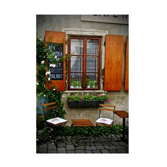 Susan Vizvary Photography 'Table for Two with Chairs' Canvas Art