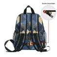 thumbnail image 5 of FORMRS School Backpack with Front Zippered Pocket 12" Student Travel Daypack, Blue Geometric Pattern, 5 of 6