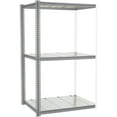 thumbnail image 3 of Global Industrial 581046GY 96 x 48 x 24 in. High Capacity 3 Levels Add-On Rack with Steel Deck, Gray, 3 of 3