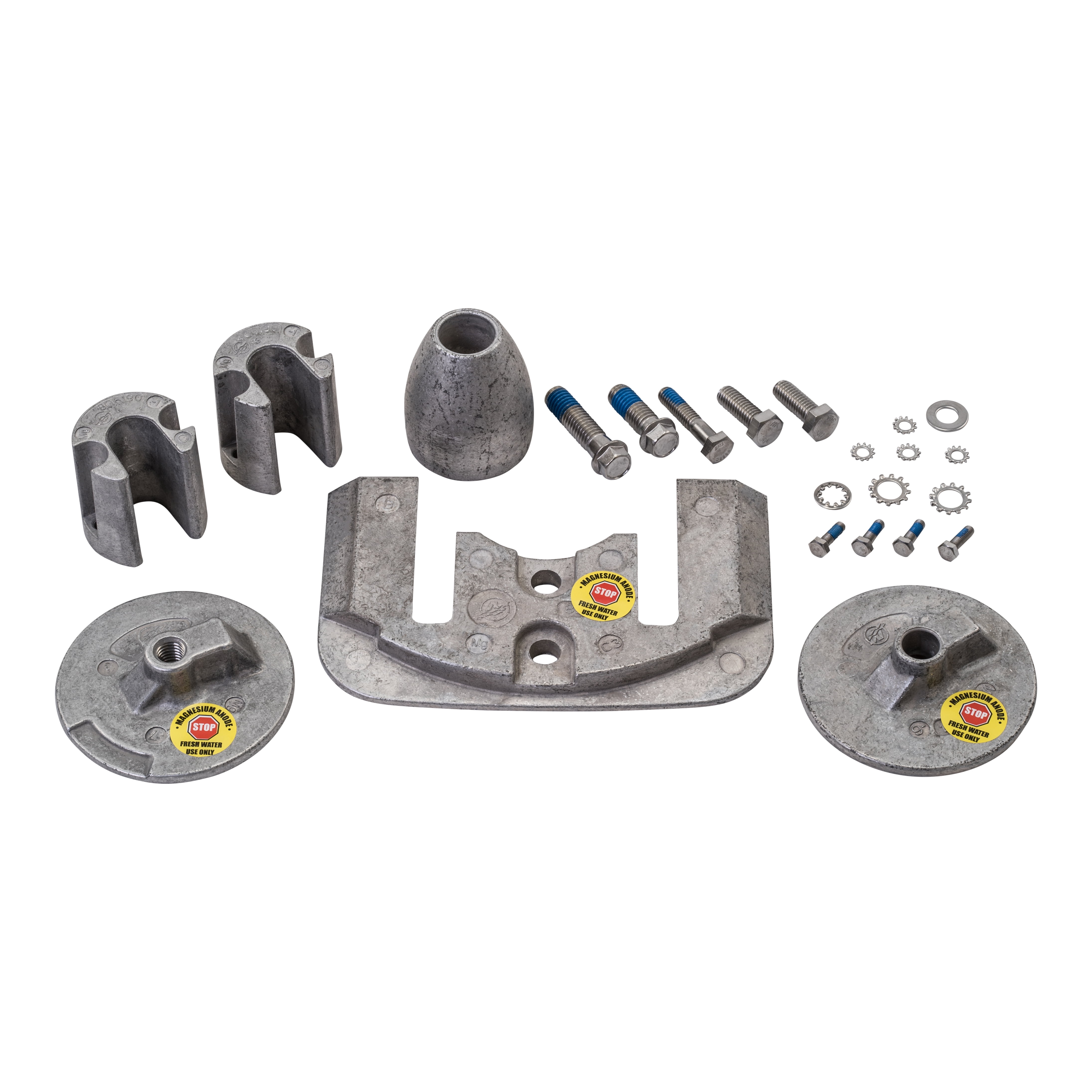Mercruiser Bravo II III 2 3 Magnesium Fresh Water Anode KIT New Dealer Direct