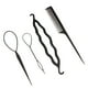 thumbnail image 1 of Juego de accesorios pa moños pa pein el cabello, herramienta pa pein el cabello , bricolaje rápid de moño, Zulema Fabricante de bollos de pelo, 1 of 6