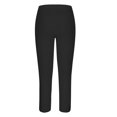 thumbnail image 4 of Enjoytime Pants for Women Solid Color Velvet Warm Close Fitting Leggings Casual Lounge Fall Winter Trousers Black S, 4 of 6