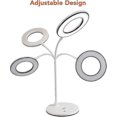 thumbnail image 4 of Miady Led Desk Lamp 6w 48 Leds Table Lighting, 3 Color Temperatures X 4 Brightness Modes, Eye-caring, Dimmable Office Gooseneck Lamp With Adapter, Sen, 4 of 5
