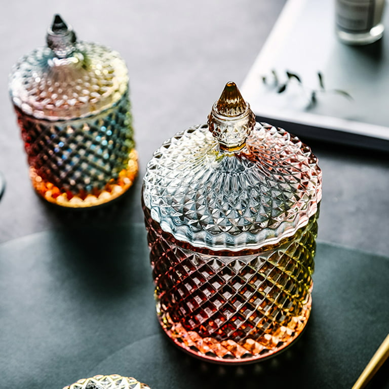 Decorative Glass Candy Jar, 325 Gm