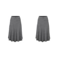 thumbnail image 2 of Qarigey midi favorecedora en : plisada de diseño elegante y sexy negra Faldas Diseño favorecedor gris XXL 2Conjunto, 2 of 6
