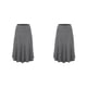 thumbnail image 3 of Minnieouse midi favorecedora en : plisada de diseño elegante y sexy negra Faldas Diseño favorecedor gris XXL 2Conjunto, 3 of 6