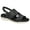 Black, variant on Easy Street Primrose Women's Comfort Platform Slingback Sandals Color: White Size: 9