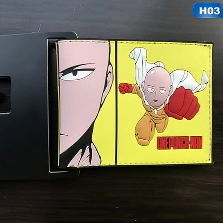 Fancyleo One Punch Man Wallets Teenager Pu Leather Slim Wallet Purse Anime Products Collection Young Boys Girls Students Short