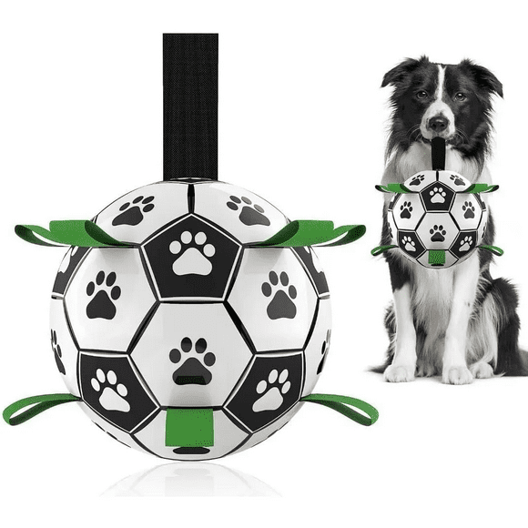 Pelota De Fútbol Para Perros Pelota Interactiva Para Mascota Xtellar blanco