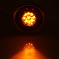 thumbnail image 1 of 2 luces de remolque redondas blancas de 4 pulgadas, 24 LED para la mayoría de remolques, camiones, caravanas, universales, luz de marcha atrás + cromo/alambre, 12-24 V Khall QC03903, 1 of 6