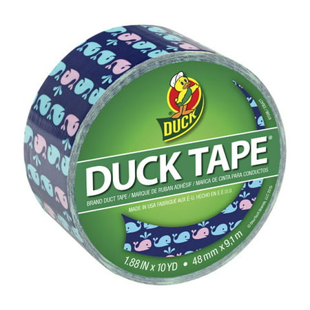 Duck Tape Whale Printed Duct Tape. 1.88 inches wide 10-yard