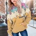 thumbnail image 2 of BOBOGOJP Ice Cream Hoodies Boys Cute Ice Cream Drip Baseball Sweatshirt Y2k Long Sleeve Pullover Tops Youth Streewear with Pockets Pink,Size 13-14 Years, 2 of 4