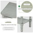 thumbnail image 6 of Hall Table Narrow Console Table,Entry Console Table with 3 Storage Drawers and Bottom Open Shelf,Solid Wood Entryway Sideboard Table for Entryway Hallway Living Room,Easy Assembly,Gray Wash, 6 of 9