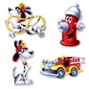 Club Pack of 48 Multi-Colored Firefighter Themed Fire Station Cutout Decorations 16"