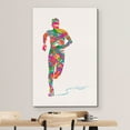 thumbnail image 3 of wall26 Canvas Print Wall Art Rainbow Explosion Paint Stroke Runner Sports Athletes Digital Art Modern Art Rustic Scenic Urban Exercise Colorful for Living Room, Bedroom, Office - 24"x36", 3 of 5