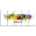 thumbnail image 1 of Design Art Miami Skyline Canvas Print, 1 of 3