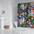 thumbnail image 2 of Waterproof Beautiful Colorful Floral Shower Curtain 72x72 Inch Boho Style Polyester Unique Shower Curtain for Bathroom Hotel Home Decor with 12 Plastic Hooks, 2 of 5