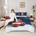 thumbnail image 4 of Castle Fairy Football Queen Comforter Set,Ball Game Bedding Comforter Set, 4 of 8
