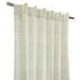 thumbnail image 4 of Habitat Austin Light Filtering Dual Header Linen Colored Horizontal Multi Pin Stripe Curtain Panel 52" x 108" Linen, 4 of 5