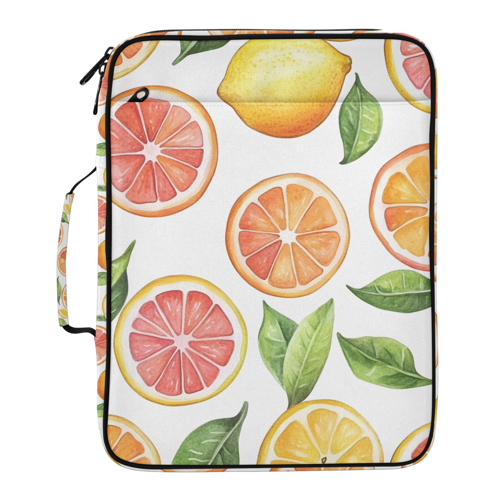 FORMRS Accordion File Folder A4 Size 7-Pocket Expanding Document Organizer Bag with 3 Ring Binder, Candy Orange