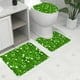 thumbnail image 2 of Alfombrilla de baño en forma de U, alfombrilla estampada moderna, juego de tres piezas para la puerta del baño., 2 of 7