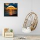 thumbnail image 4 of Pintura de diamante 5D puesta de sol junto al mar, diamantes de imitación cuadrados completos, decoración del hogar DIY Tmvgtek decoración de arte en el hogar, 4 of 9