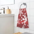 thumbnail image 6 of Dreamtimes Hipster Snowflakes Flower Cotton Towels Set 2 Pcs Absorbent Hand Towel Face Towels Kitchen Towels Bath Towels for Bathroom Laundry Room Kitchen 16 x 28 Inches, 6 of 7