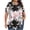 #0096-Pink, variant on Uootdi Womens Plus Size Tops Crew Neck Short Sleeve Floral Print Blouses Casual Loose Lightweight Soft Comfy Summer Daily Wear Shirts Gift