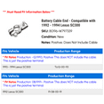 thumbnail image 2 of Battery Cable End - Compatible with 1992 - 1994 SC300 1993, 2 of 2