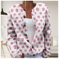 thumbnail image 2 of Sweaters for Women Fall and Winter Comfortable and resistant to pilling SuitableBlue L Womens Sweaters, 2 of 4