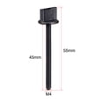 Uxcell M4 X 35mm Nylon Thumb Screw With T Nut – Spade Handle, Metric Thread, 4-Pack, For RC Model Aircraft, Boats, And Cars