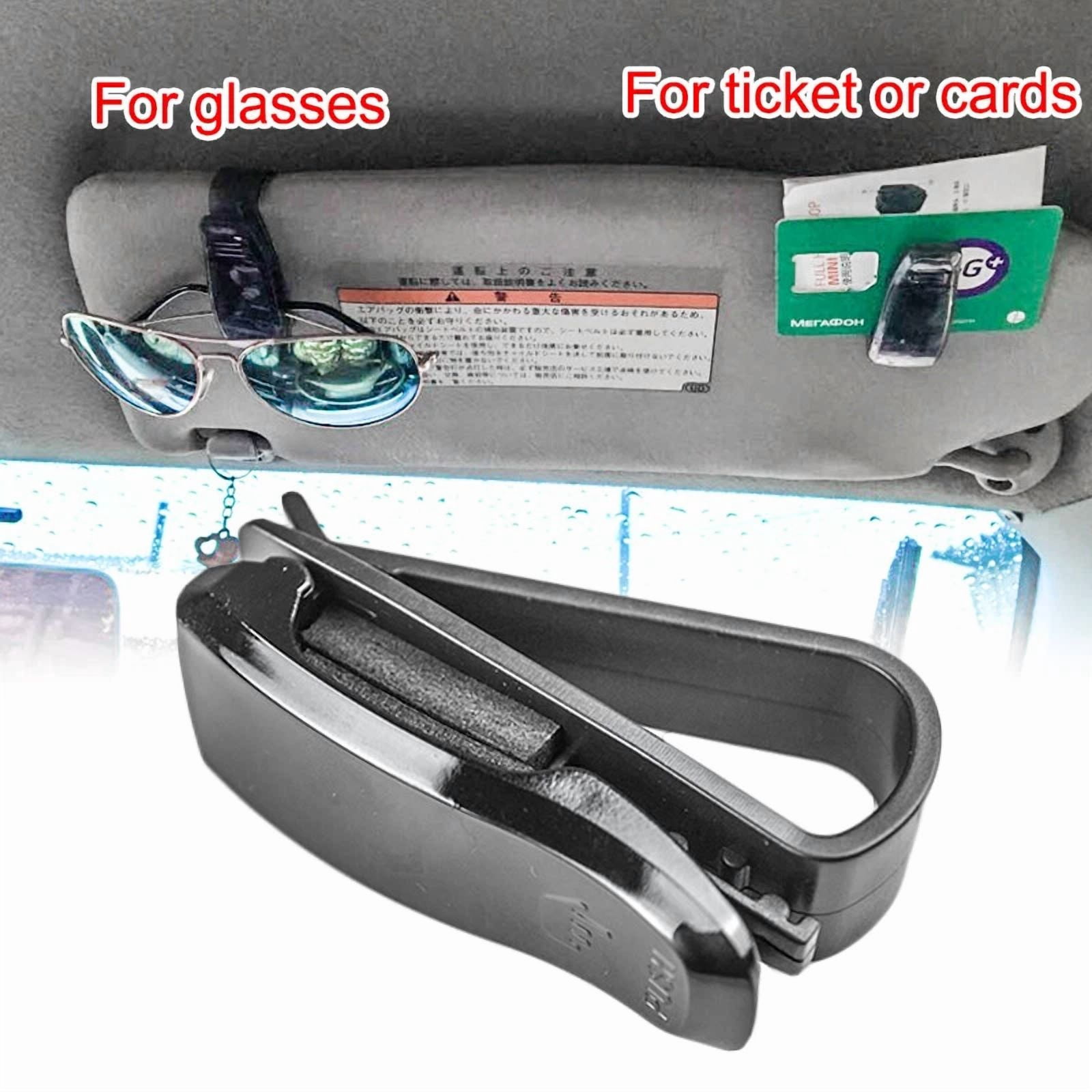 BUTTERFLY- 3X Car Sun Visor Sunglasses Holder Glasses Card Ticket Clips Vehicle Accessories