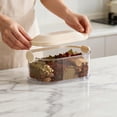 thumbnail image 4 of TIELUTT Containers Food Stackable Space Saving Canister Condiment Organizer Kitchen Glass Storage Containers Airtight Food Storage Set Lunchbox Container Set Bowls with Lids Pantry for Containers, 4 of 8