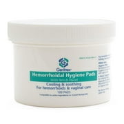 Geritrex Hemorrhoidal Hygiene Pads with Witch Hazel, 100 Count