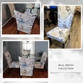 thumbnail image 2 of Dining Room Chair Covers Set of 4, Stretch Removable Washable Spandex Dining Chair Slipcovers Protectors, Kitchen Chair Covers for Dining Room Party Hotel Ceremony Banquet(White Flower), 2 of 6