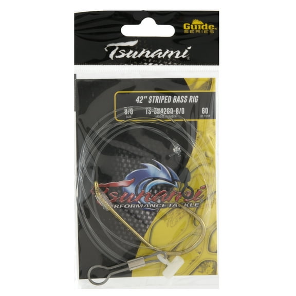 Tsunami Striped Bass Rig- 8/0- 42" 60lb