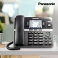 thumbnail image 3 of Panasonic DECT 6.0 Office Phone Extension with Corded Handset for KX-TGW420B 4-Line Office Phone Base Station, Black, KX-TGWA40B, 3 of 6