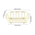 thumbnail image 3 of Avdolw Metal Mesh Food Serving Tray - Durable Stainless Steel Snack Organizer for Chips, Chicken, and Bread - Perfect for Home Dining, Diner, and Catering Spaces,Gold, 3 of 5